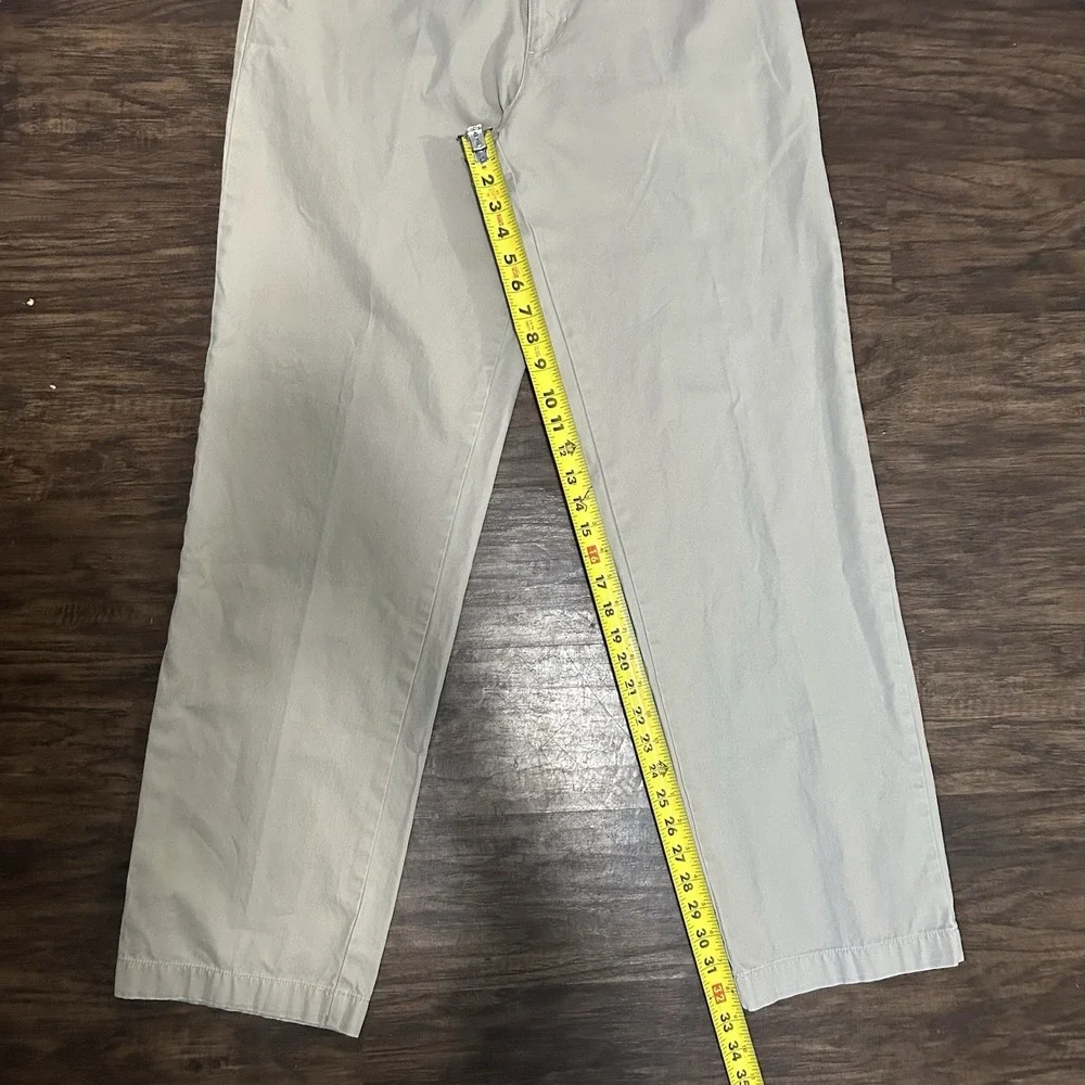 Chaps Men's Khaki Chino Pants 100% Cotton Size 34X34 - Picture 4 of 6